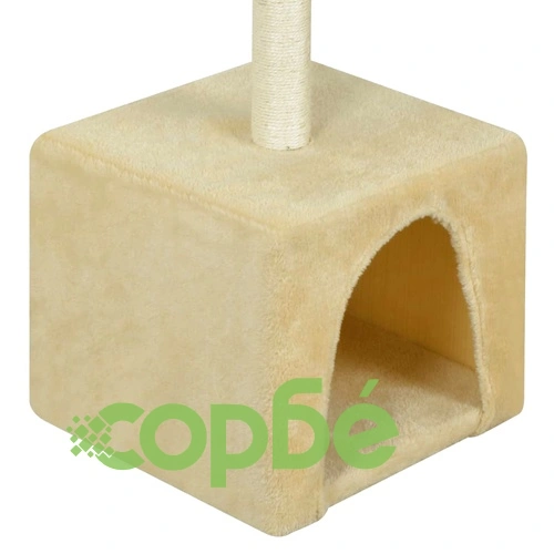 Котешко дърво за драскане, 55 см, жълто ➤ топ цена ➤ sorbe.bg