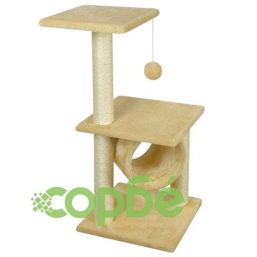 Котешко дърво за драскане, 65 см, жълто ➤ топ цена ➤ sorbe.bg