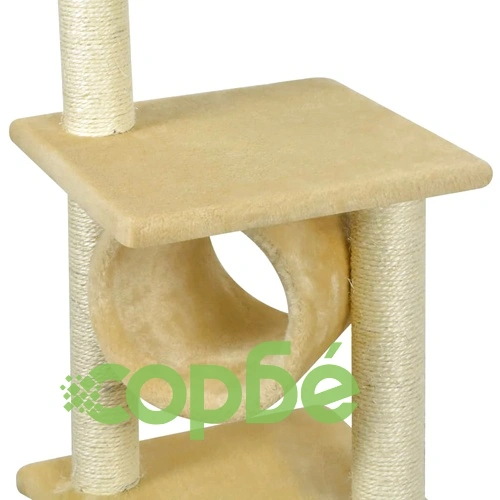 Котешко дърво за драскане, 65 см, жълто ➤ топ цена ➤ sorbe.bg