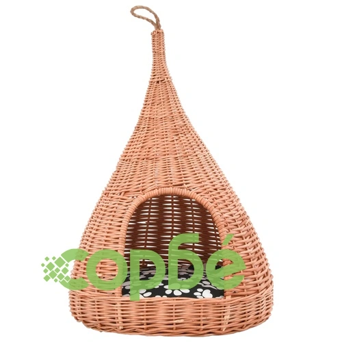 Къща за котки с възглавница, 40x60 см, естествена върба, типи ➤ топ цена ➤ sorbe.bg