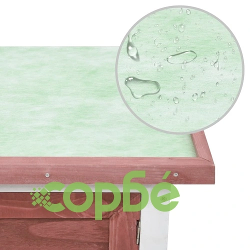 Външна клетка за зайци, 1 отделение, кафява, дърво ➤ топ цена ➤ sorbe.bg