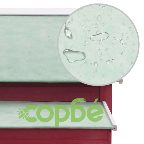 Птичарник/кокошарник, червен, 157x97x110 cм, дърво ➤ топ цена ➤ sorbe.bg