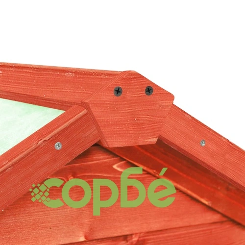 Клетка за зайци, 140x63x120 см, чам масив ➤ топ цена ➤ sorbe.bg