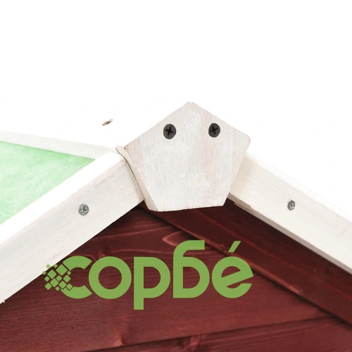 Клетка за зайци, мока и бяло, 140x63x120 см, чам масив ➤ топ цена ➤ sorbe.bg