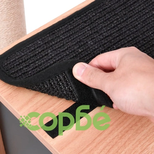 Котешко дърво със сизалени стълбове, подложка, 129 см ➤ топ цена ➤ sorbe.bg