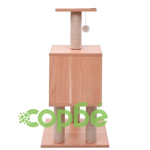 Котешко дърво със сизалени стълбове, подложка, 82 см ➤ топ цена ➤ sorbe.bg