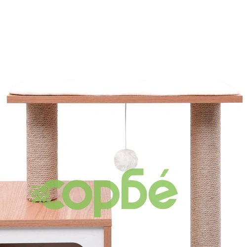 Котешко дърво със сизалени стълбове, подложка, 82 см ➤ топ цена ➤ sorbe.bg