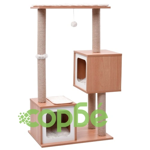 Котешко дърво със сизалени стълбове, подложка, 104 см ➤ топ цена ➤ sorbe.bg