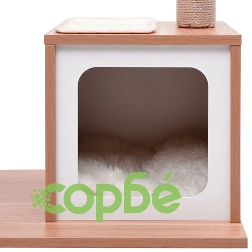 Котешко дърво със сизалени стълбове, подложка, 104 см ➤ топ цена ➤ sorbe.bg