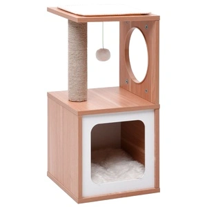 Котешко дърво със сизалени стълбове, подложка, 60 см