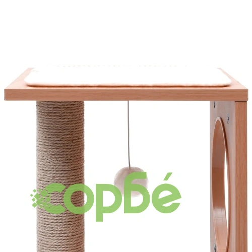 Котешко дърво със сизалени стълбове, подложка, 60 см ➤ топ цена ➤ sorbe.bg