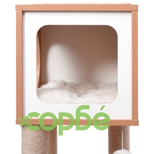 Котешко дърво със сизалени стълбове, подложка, 90 см ➤ топ цена ➤ sorbe.bg