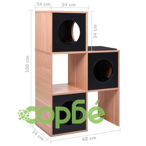 Катерушка за котки със сизалени подложки, 100 см ➤ топ цена ➤ sorbe.bg