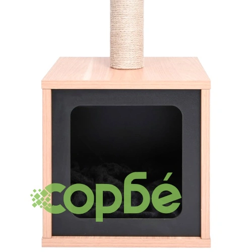 Котешко дърво със сизалени стълбове, подложка, 62 см ➤ топ цена ➤ sorbe.bg