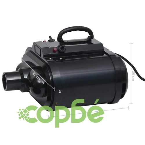 Сешоар за домашни любимци, двоен мотор, черен ➤ топ цена ➤ sorbe.bg