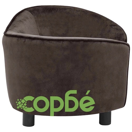 Диван за кучета, кафяв, 69x49x40 см, плюш ➤ топ цена ➤ sorbe.bg