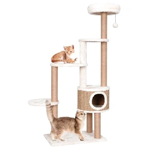 Котешко дърво с облицовка лукс и драскалка 148 см морска трева