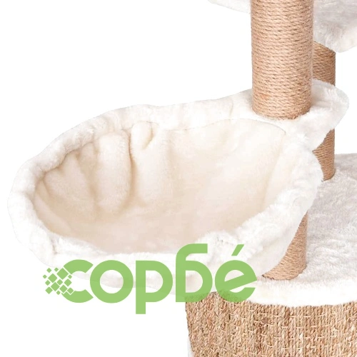 Котешко дърво със сизален стълб, 126 см, морска трева ➤ топ цена ➤ sorbe.bg