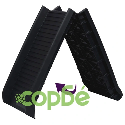 Сгъваема рампа за кучета, черна, 155,5x40x15,5 см ➤ топ цена ➤ sorbe.bg