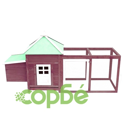 Птичарник с места за гнездене, мока, 190x72x102 см, масивен чам ➤ топ цена ➤ sorbe.bg