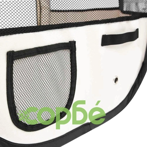 Сгъваема кучешка кошара с чанта за носене розова 90x90x58 см ➤ топ цена ➤ sorbe.bg