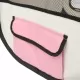 Сгъваема кучешка кошара с чанта за носене розова 125x125x61 см