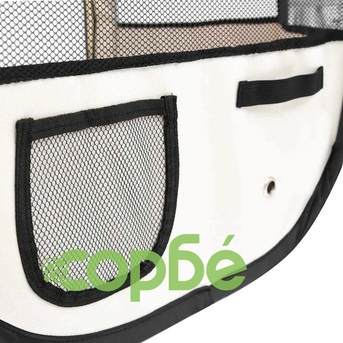 Сгъваема кучешка кошара с чанта за носене, синя, 125x125x61 см ➤ топ цена ➤ sorbe.bg