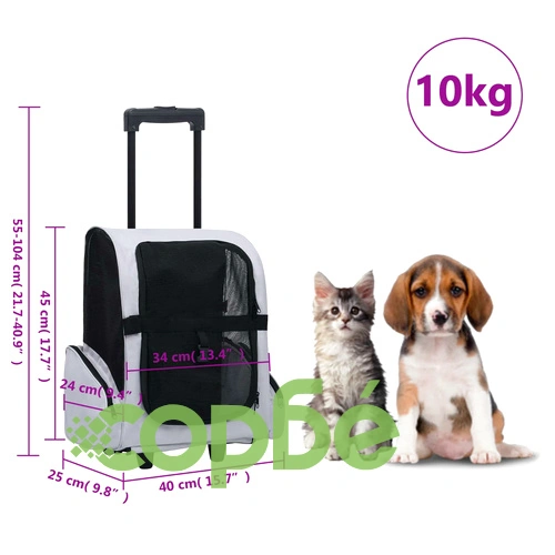 Сгъваема мултифункционална количка за домашни любимци, сива ➤ топ цена ➤ sorbe.bg