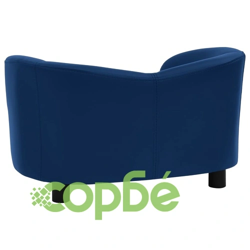 Кучешки диван, син, 67x41x39 см, изкуствена кожа ➤ топ цена ➤ sorbe.bg