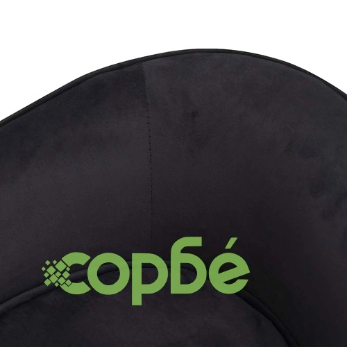 Кучешки диван, черен, 69x49x40 см, плюш и изкуствена кожа ➤ топ цена ➤ sorbe.bg