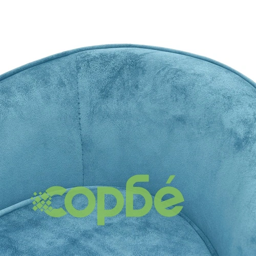 Кучешки диван, тюркоаз, 69x49x40 см, плюш и изкуствена кожа ➤ топ цена ➤ sorbe.bg