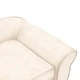 Кучешки диван, кремав, 72x45x30 см, плюш
