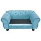 Кучешки диван, тюркоаз, 72x45x30 см, плюш