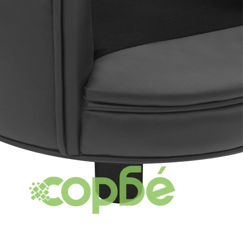 Кучешки диван, тъмносив, 48x48x32 см, плюш и изкуствена кожа ➤ топ цена ➤ sorbe.bg