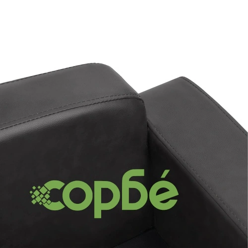 Кучешки диван, тъмносив, 80x50x40 см, изкуствена кожа ➤ топ цена ➤ sorbe.bg