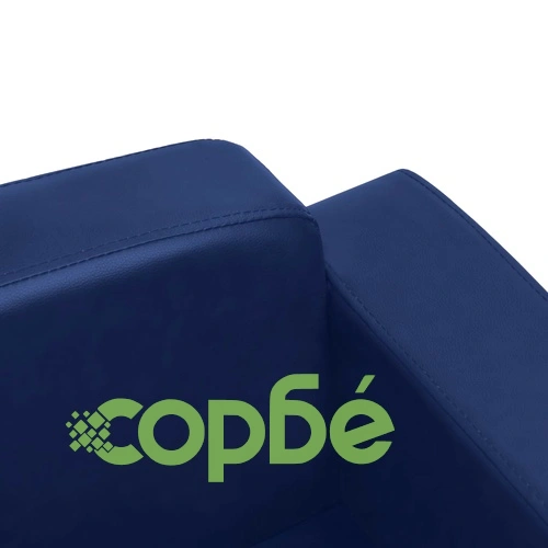 Кучешки диван, син, 80x50x40 см, изкуствена кожа ➤ топ цена ➤ sorbe.bg