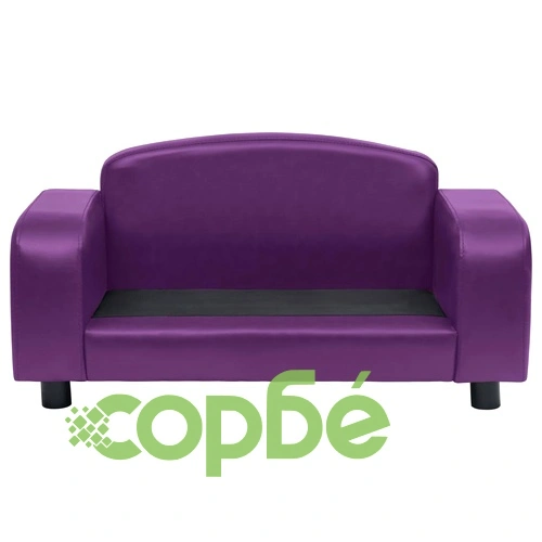 Кучешки диван, бордо, 80x50x40 см, изкуствена кожа ➤ топ цена ➤ sorbe.bg