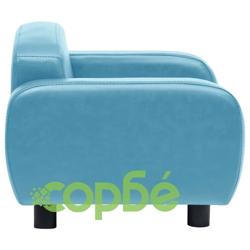 Кучешки диван, тюркоаз, 80x50x40 см, изкуствена кожа ➤ топ цена ➤ sorbe.bg