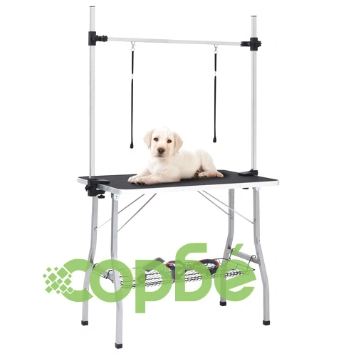 Регулируема маса за груминг на кучета с 2 каишки и кошница ➤ топ цена ➤ sorbe.bg