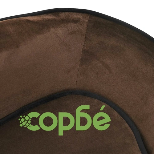 Кучешки диван, кафяв, 67x47x36 см, плюш ➤ топ цена ➤ sorbe.bg