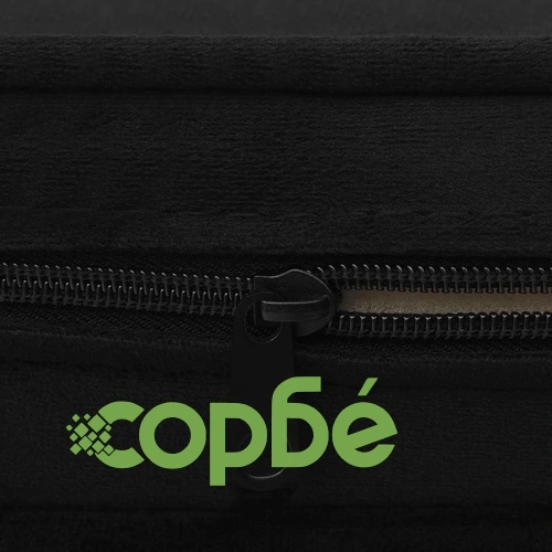 Кучешки диван, черен, 67x47x36 см, плюш ➤ топ цена ➤ sorbe.bg