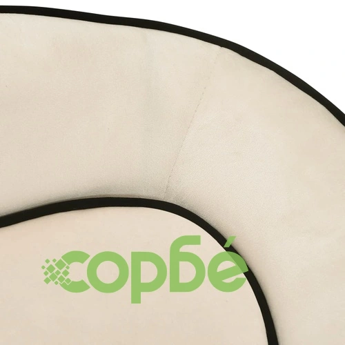 Кучешки диван, кремав, 67x47x36 см, плюш ➤ топ цена ➤ sorbe.bg