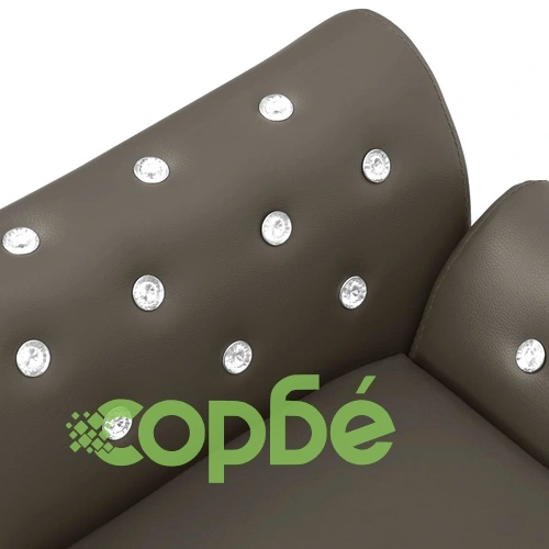 Кучешки диван, тъмносив, 83x45x42 см, изкуствена кожа ➤ топ цена ➤ sorbe.bg