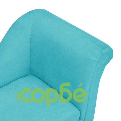 Кучешки диван с възглавница, тюркоаз, 83x44x44 см, плюш ➤ топ цена ➤ sorbe.bg