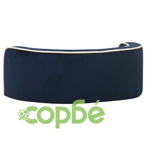 Сгъваем кучешки диван син 73x67x26 см плюш перима възглавница ➤ топ цена ➤ sorbe.bg