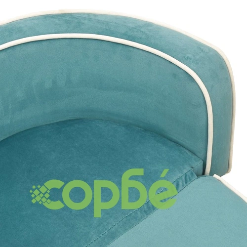 Сгъваем кучешки диван тюркоаз 73x67x26 см плюш възглавница ➤ топ цена ➤ sorbe.bg