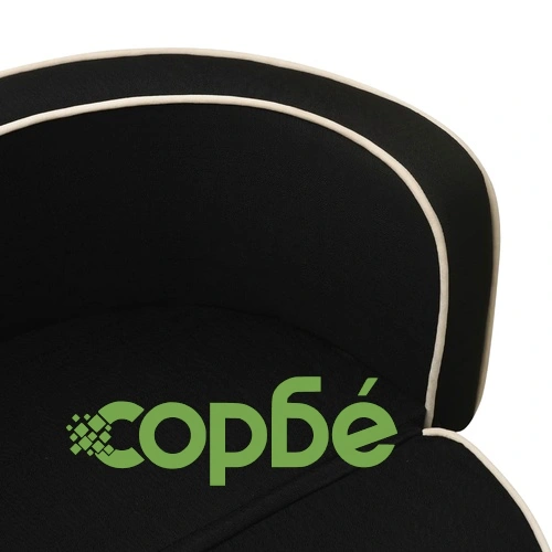 Сгъваем кучешки диван черен 76x71x30 см лен перима възглавница ➤ топ цена ➤ sorbe.bg