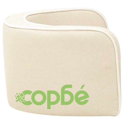 Сгъваем кучешки диван кремав 76x71x30 см лен перима възглавница ➤ топ цена ➤ sorbe.bg