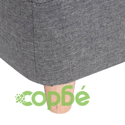 Кучешки диван, сив, 60x37x39 см, лен ➤ топ цена ➤ sorbe.bg