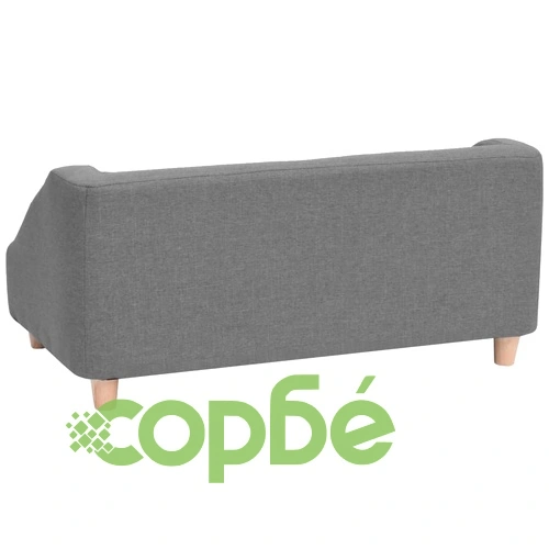 Кучешки диван, сив, 85x50x39 см, лен ➤ топ цена ➤ sorbe.bg